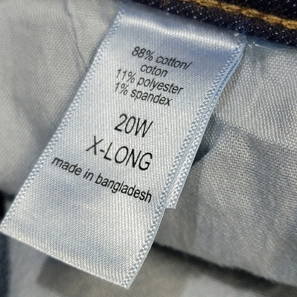 m jeans by maurices™ Classic Slim Boot Curvy High Rise Jean Size 20 X-Long - Picture 5 of 12